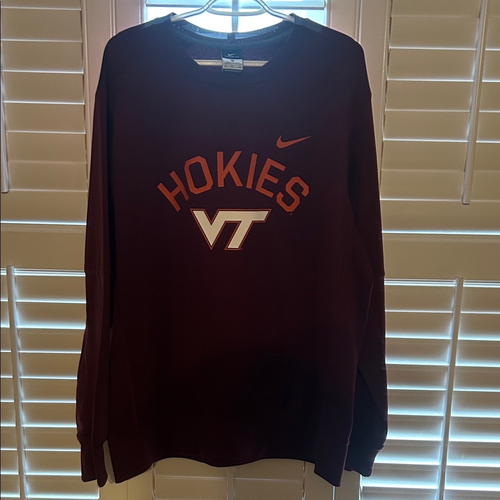 Virginia Tech Nike Men's Burgundy Hokies Crewneck Sweater